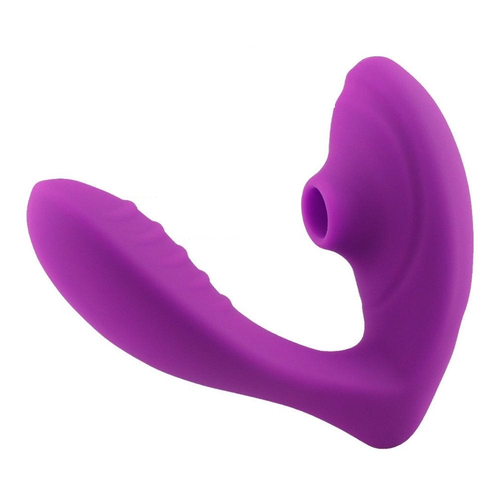 Clitoral Sucking G Spot Vibrator 10 Mode Silicone Purple - Spanksy