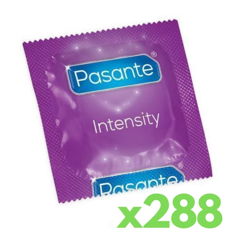 Pasante Condoms Intensity Ribbed Ribs & Dots CE Marked Vegan Friendly - Spanksy
