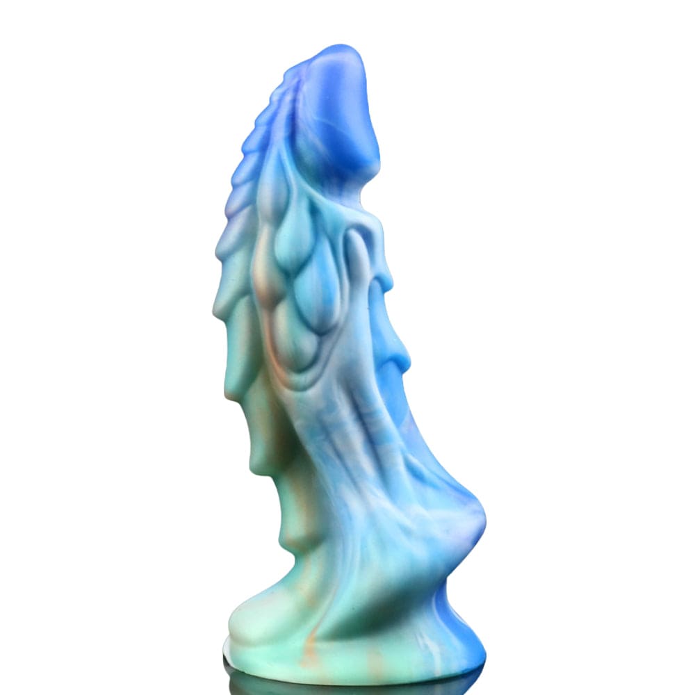 Dragon Dildo Sex Toy Fantasy Premium Silicone 7.5 Inches Anal Multi-Coloured - Spanksy