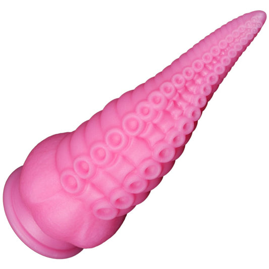 Pink Tentacle Dildo Sex Toy Monster 8 Inch Suction Cup Base - Spanksy