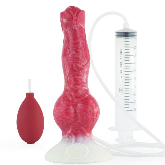 Squirting Ejaculating Dildo Alien Sex Toy Fantasy Premium Silicone 7.5 Inches - Spanksy