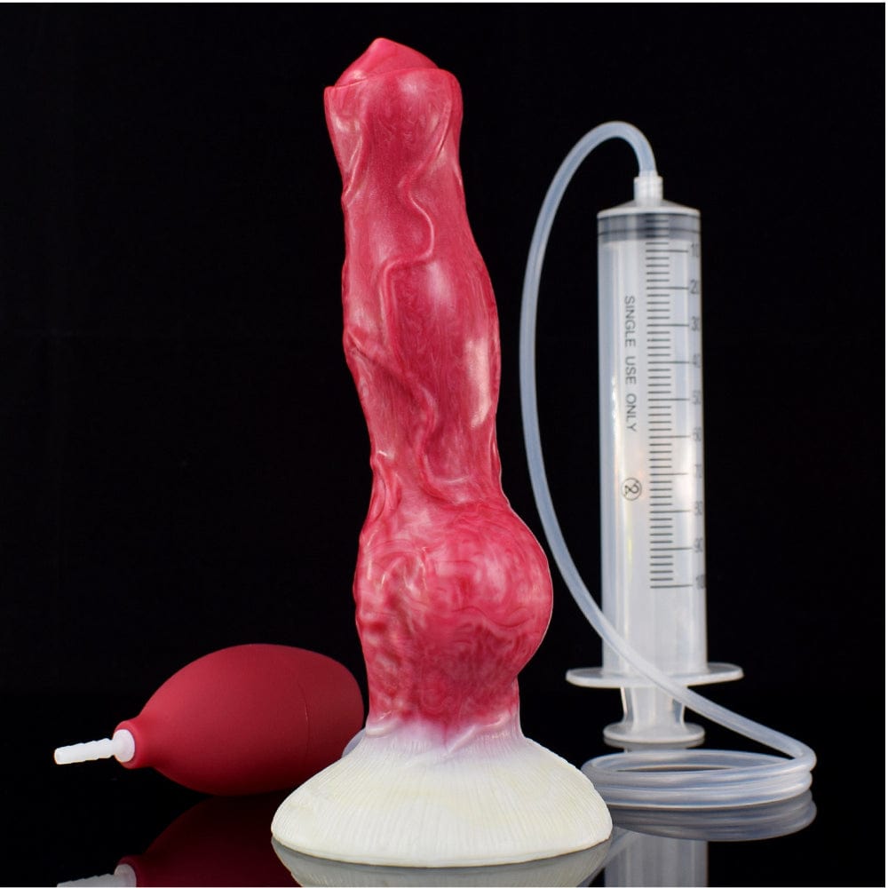 Squirting Ejaculating Dildo Alien Sex Toy Fantasy Premium Silicone 7.5 Inches - Spanksy