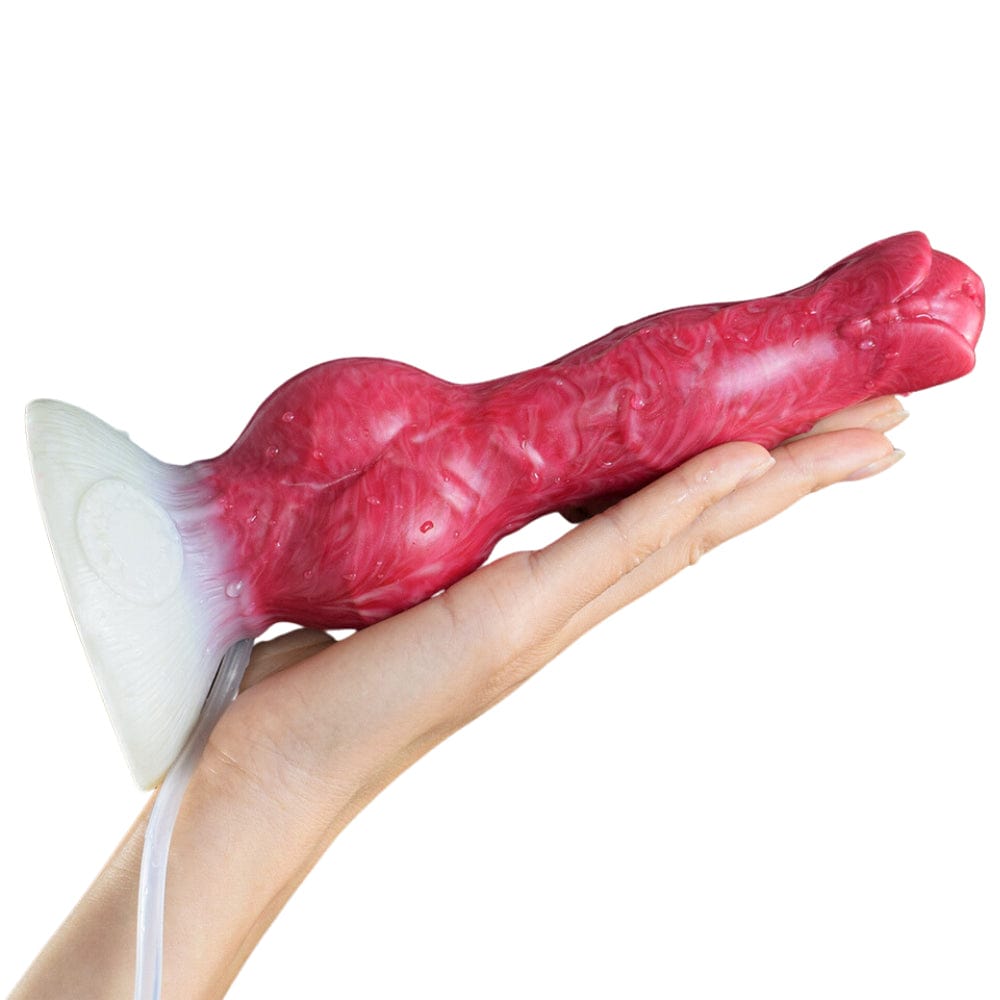 Squirting Ejaculating Dildo Alien Sex Toy Fantasy Premium Silicone 7.5 Inches - Spanksy