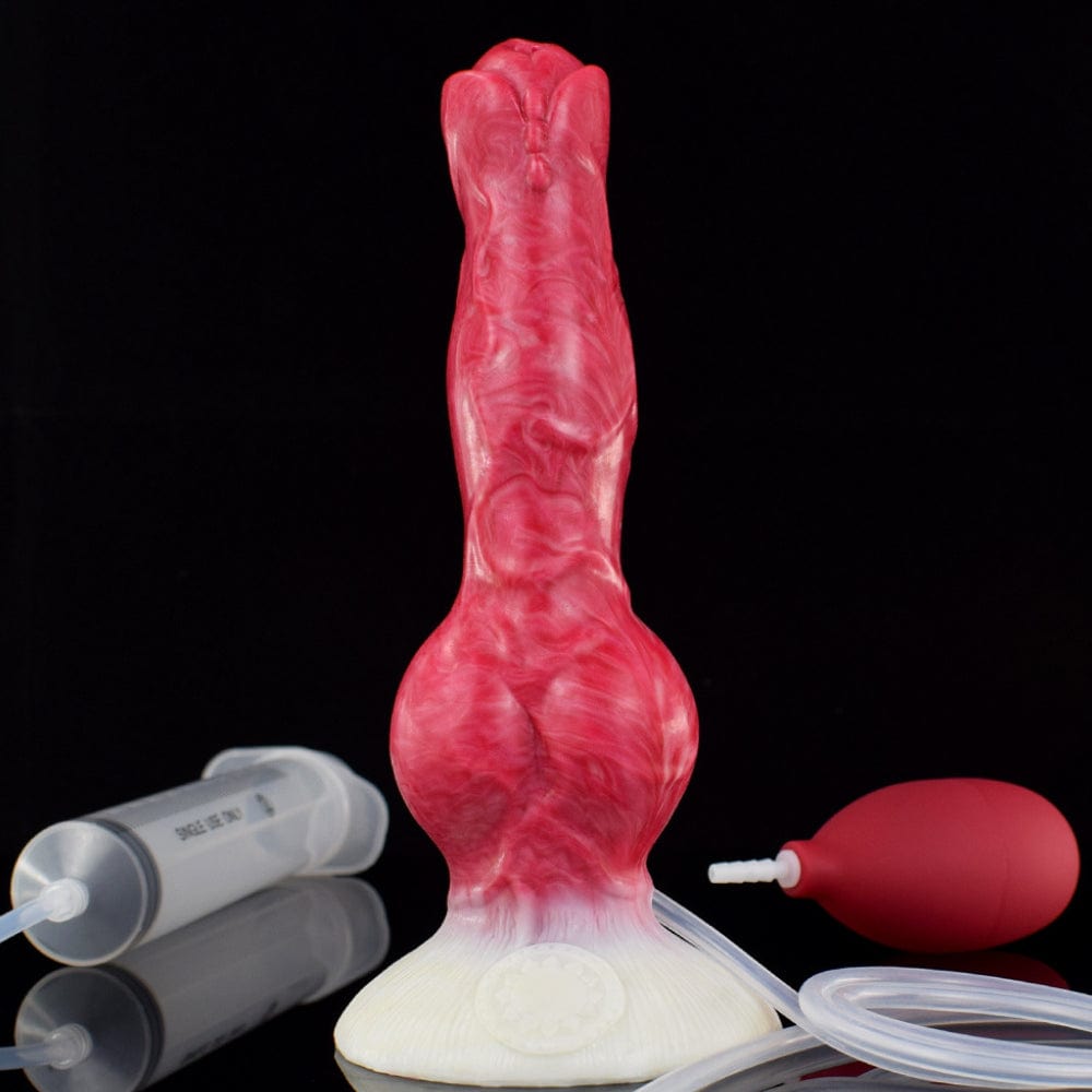 Squirting Ejaculating Dildo Alien Sex Toy Fantasy Premium Silicone 7.5 Inches - Spanksy