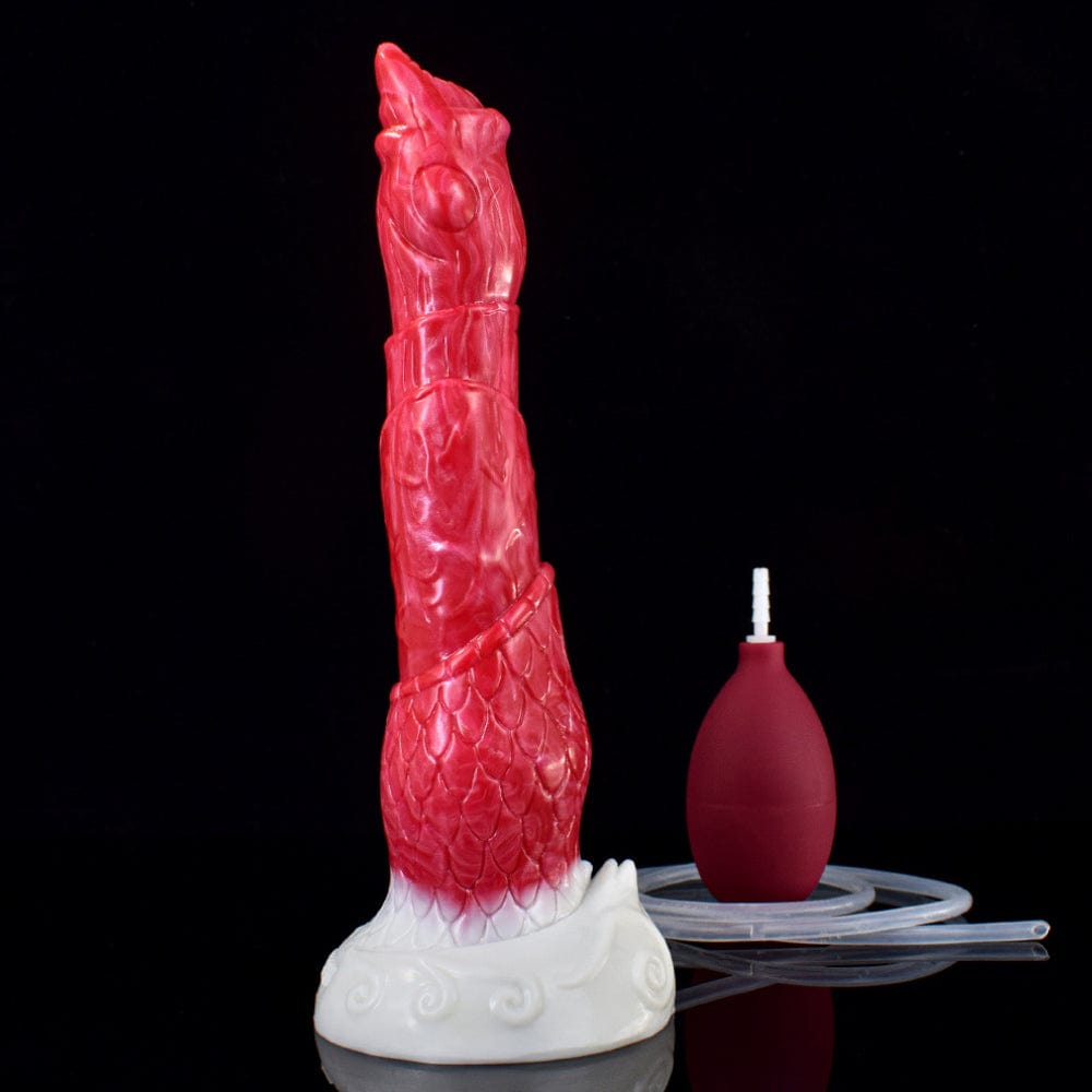 Squirting Ejaculating Dildo Alien Sex Toy Fantasy Premium Silicone 9 Inches - Spanksy
