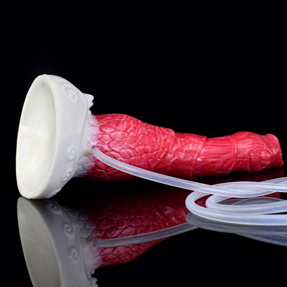 Squirting Ejaculating Dildo Alien Sex Toy Fantasy Premium Silicone 9 Inches - Spanksy