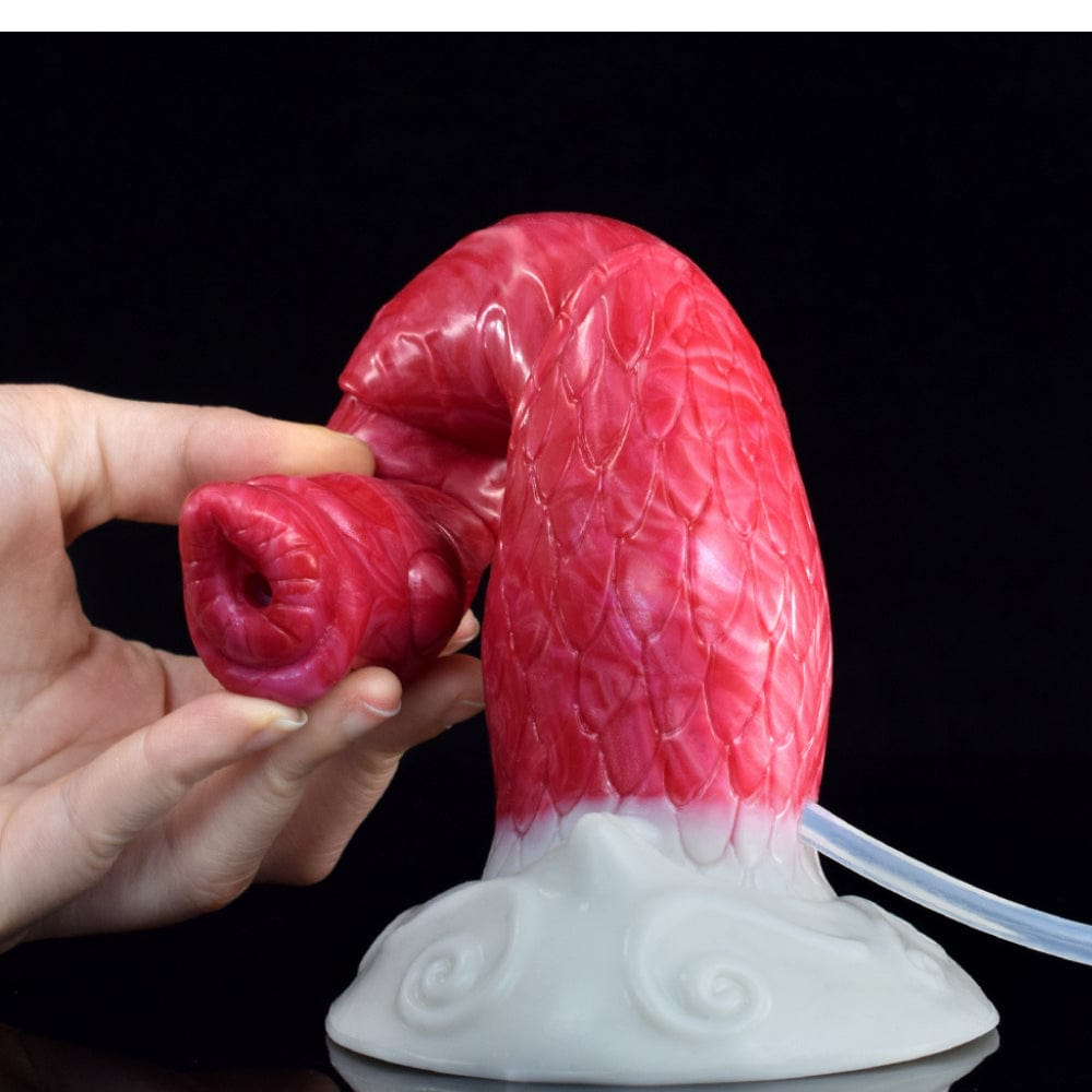 Squirting Ejaculating Dildo Alien Sex Toy Fantasy Premium Silicone 9 Inches - Spanksy