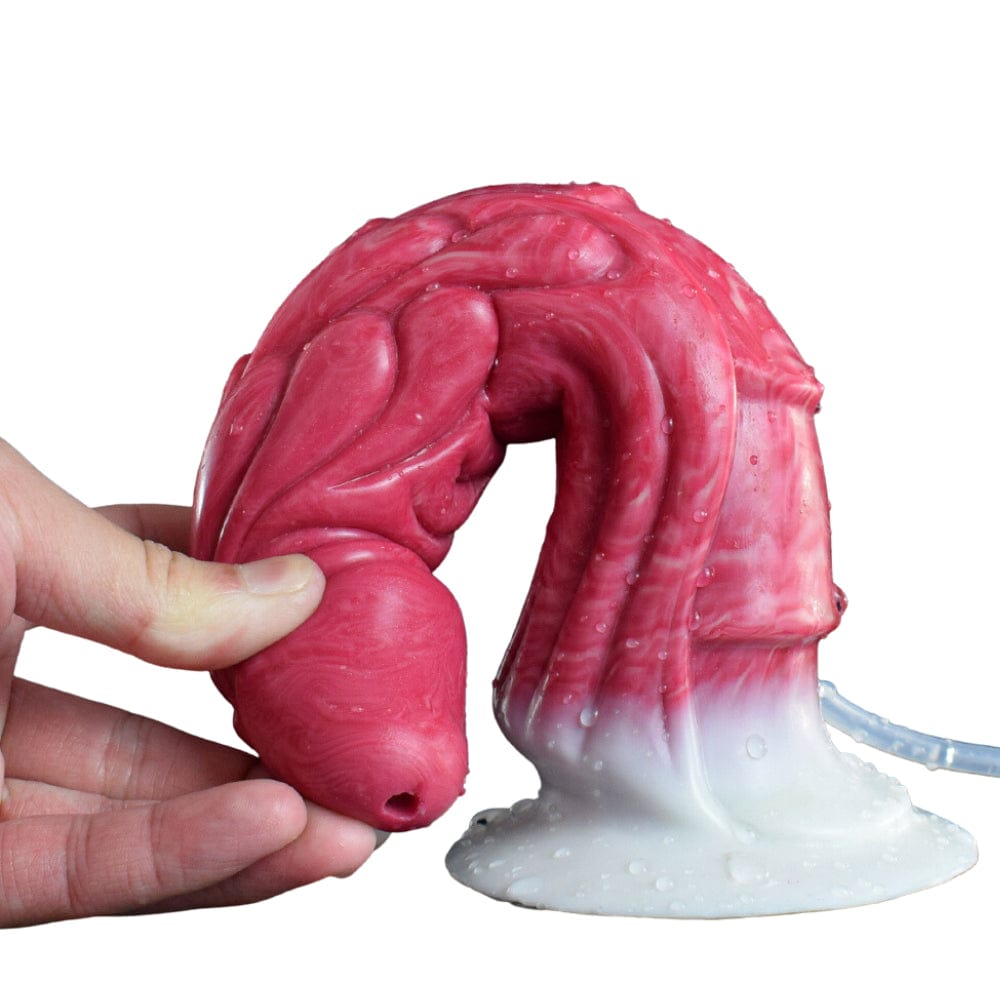 Squirting Ejaculating Dildo Dragon Sex Toy Fantasy Premium Silicone 9 Inches - Spanksy