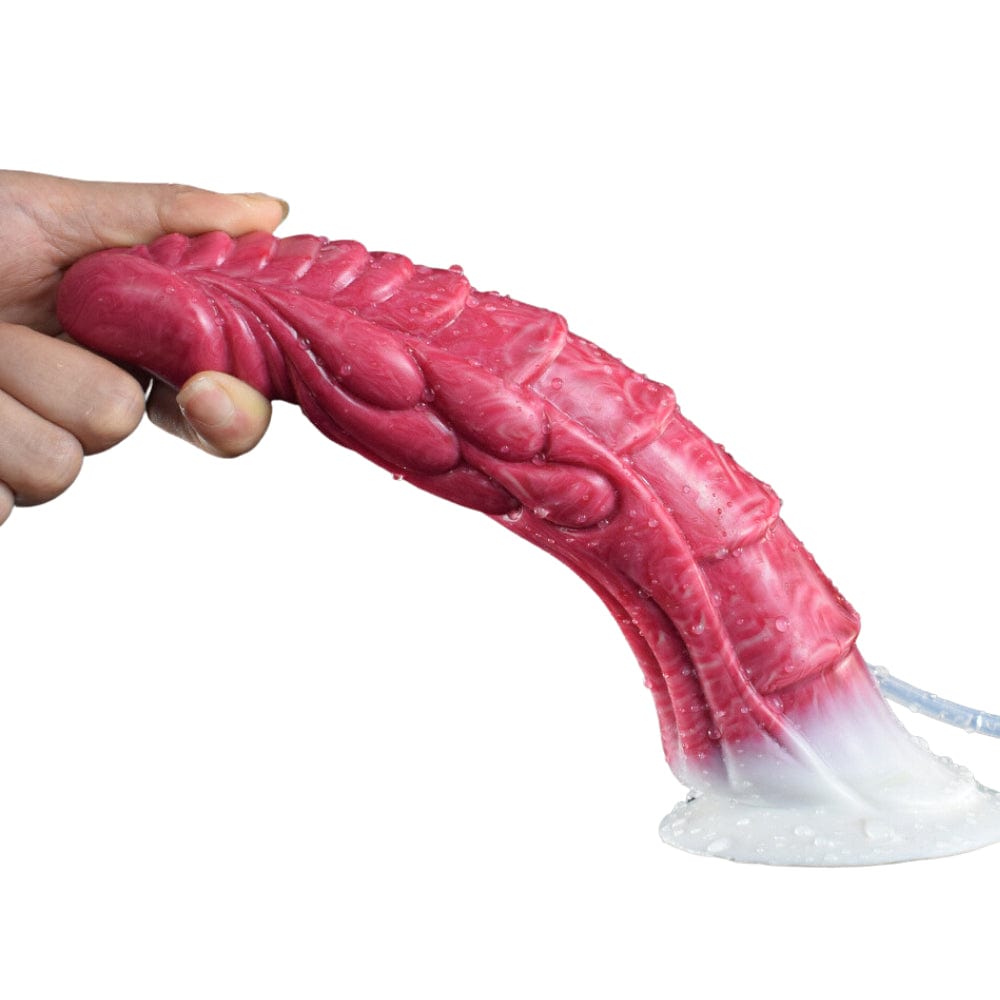 Squirting Ejaculating Dildo Dragon Sex Toy Fantasy Premium Silicone 9 Inches - Spanksy