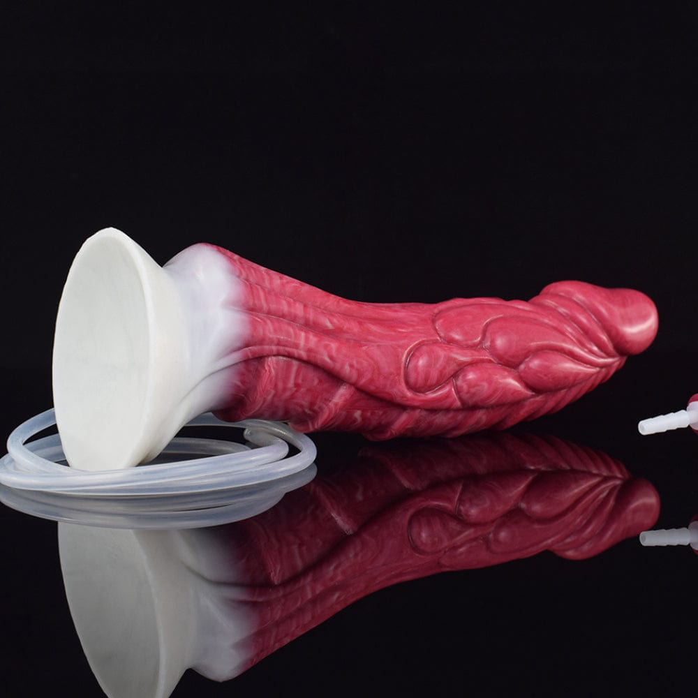 Squirting Ejaculating Dildo Dragon Sex Toy Fantasy Premium Silicone 9 Inches - Spanksy