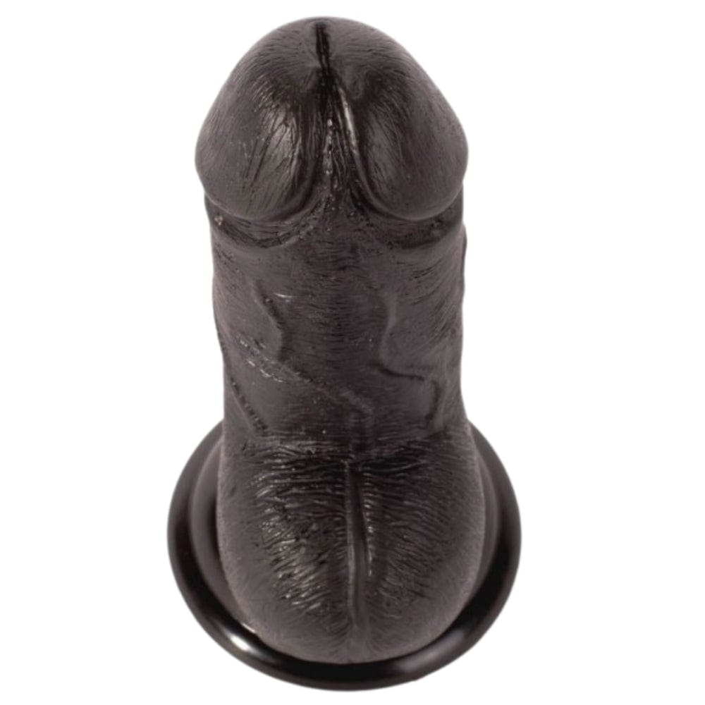Gregs Black Thick Dildo Girthy Size 6.2" - Spanksy