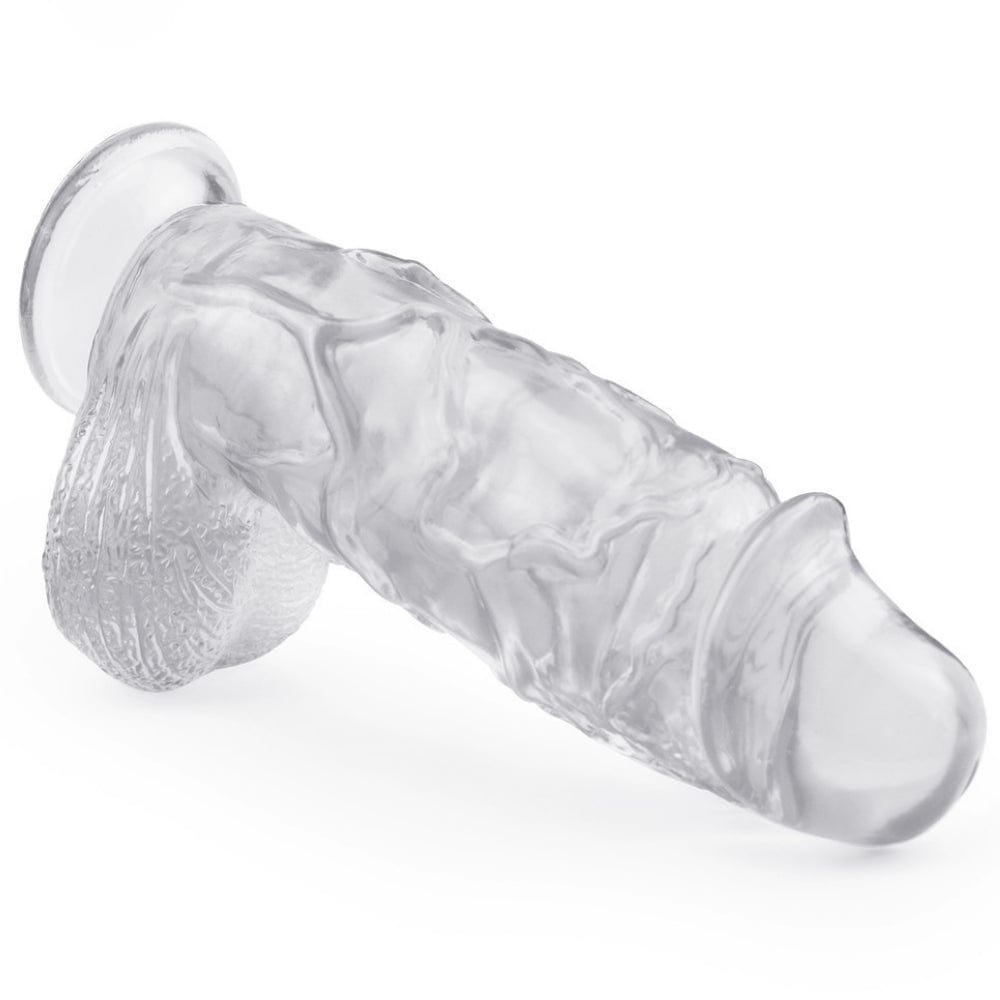 Huge Dildo Sex Toy XL Size Thick Girthy Clear Dildo Strap On - Spanksy