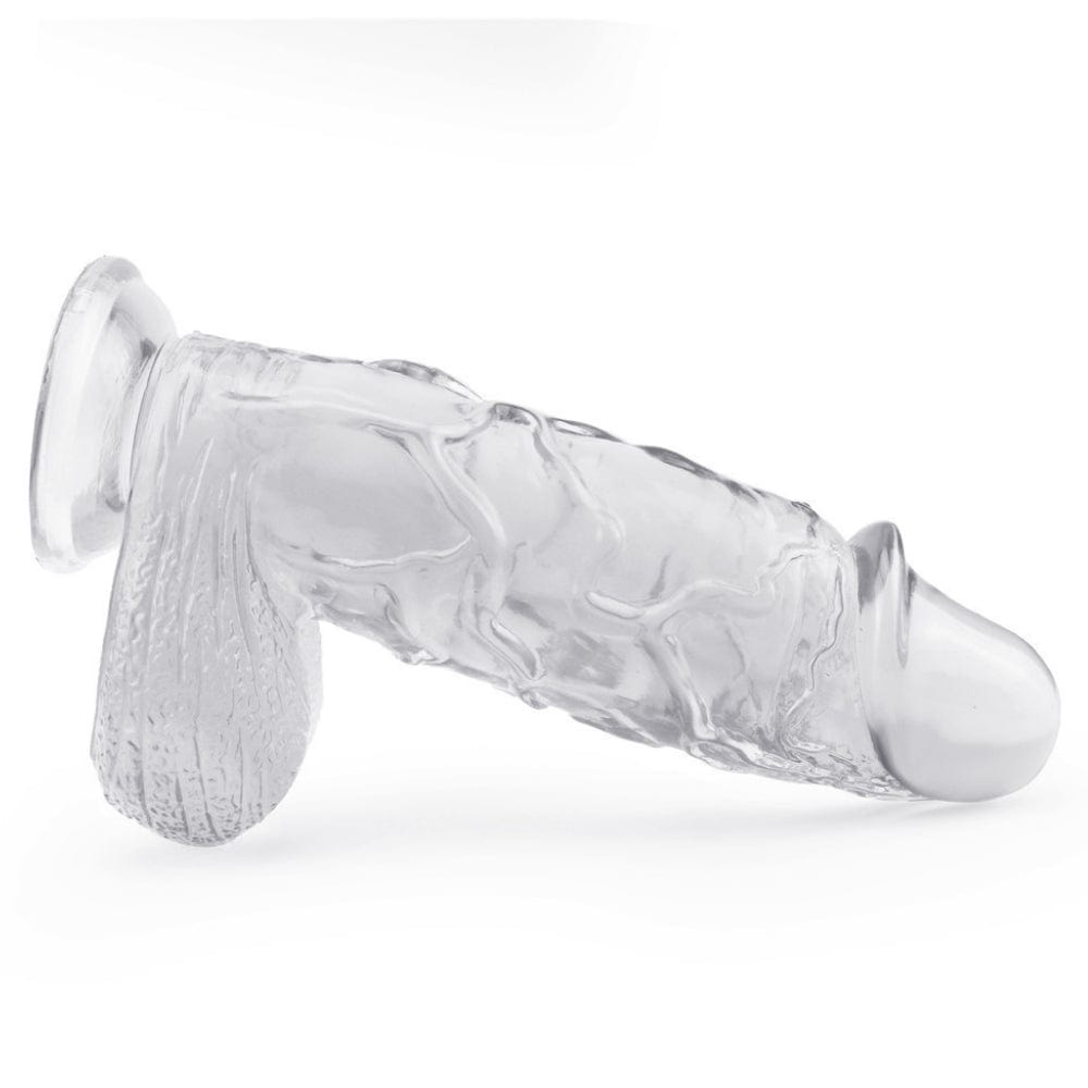 Huge Dildo Sex Toy XL Size Thick Girthy Clear Dildo Strap On - Spanksy