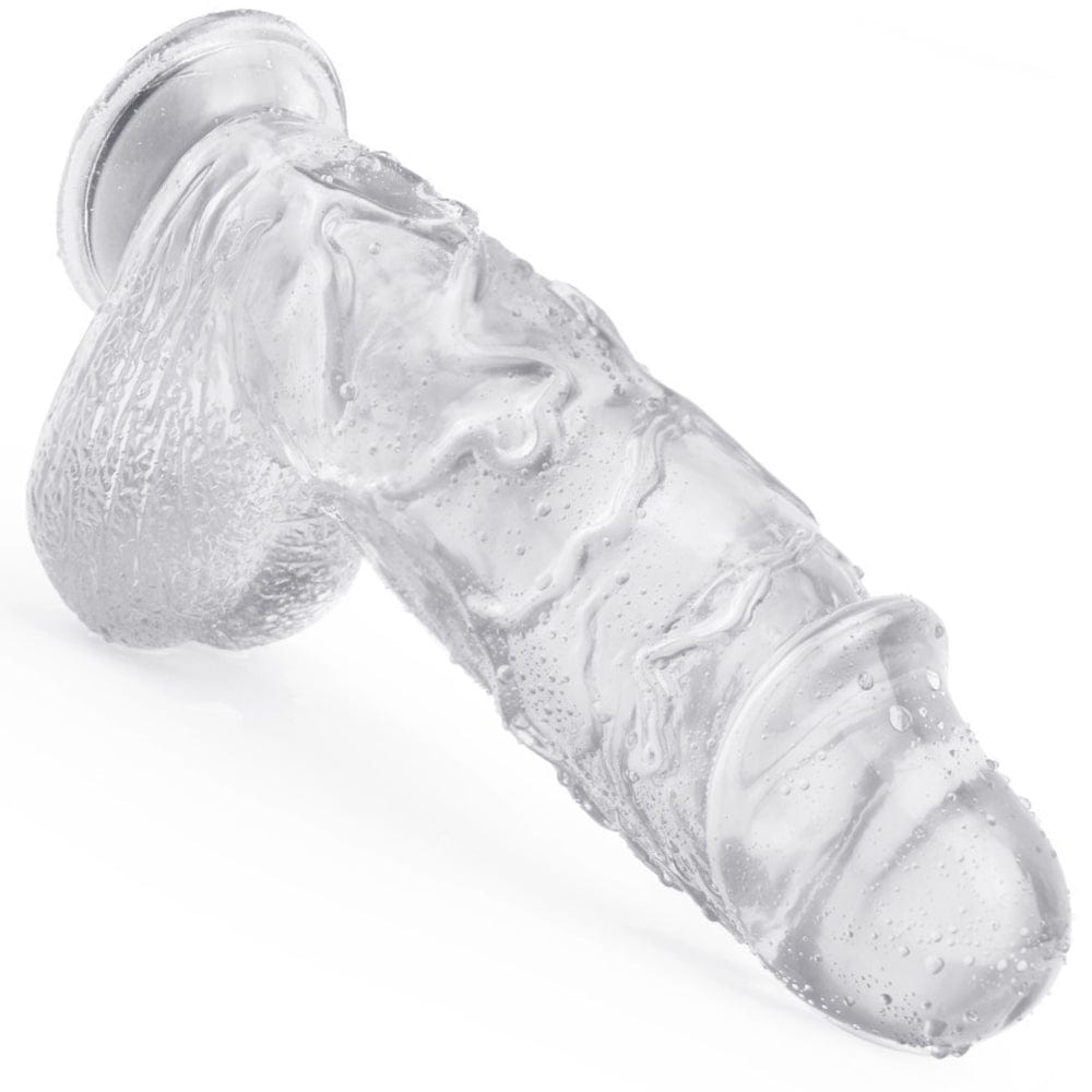 Huge Dildo Sex Toy XL Size Thick Girthy Clear Dildo Strap On - Spanksy