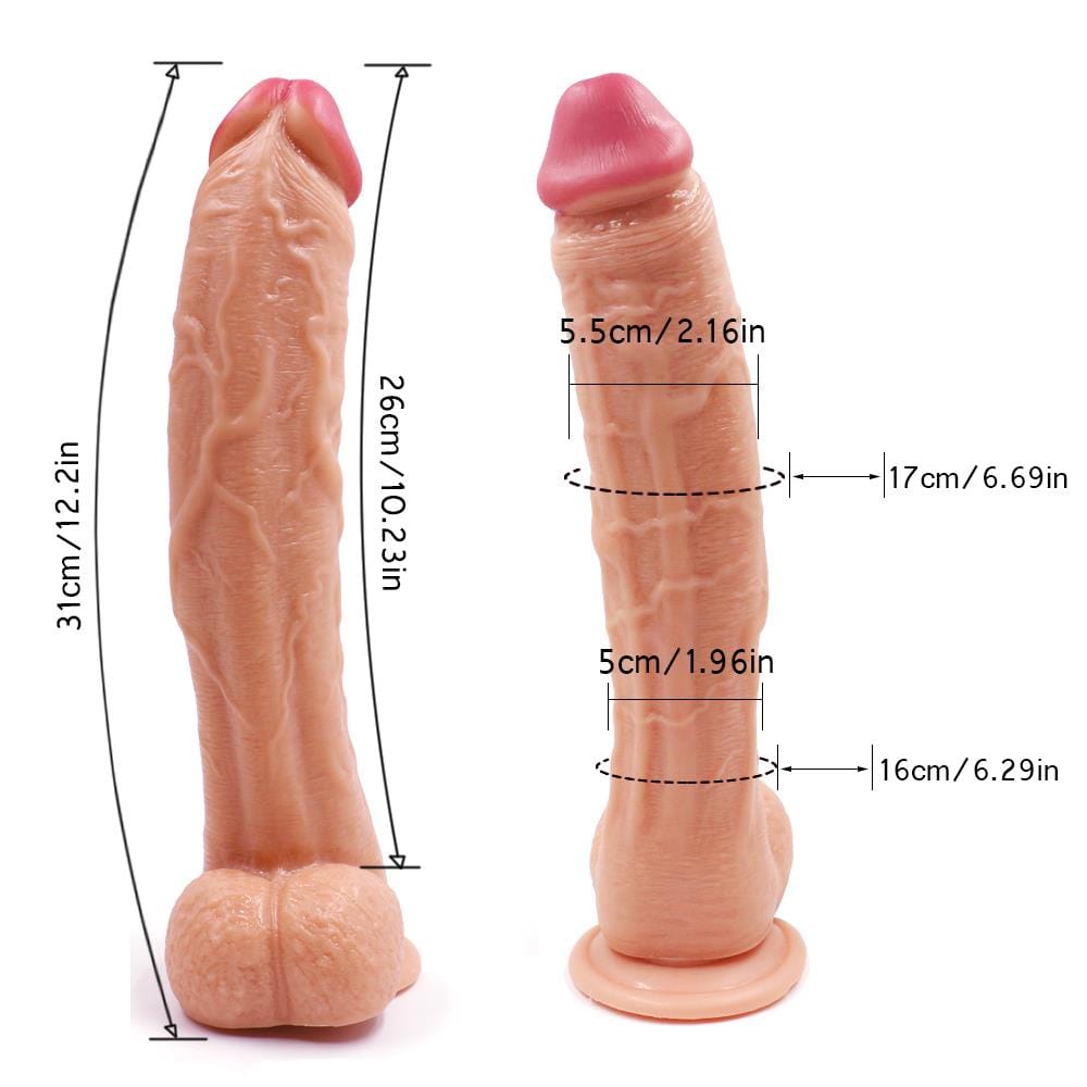 Spanksy Realistic Dildos Spanksy My Lover 12" Suction Base Dildo in Flesh
