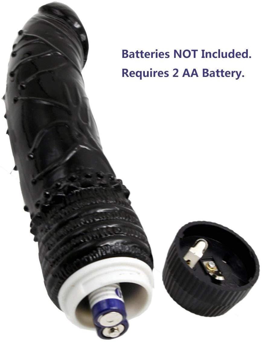 Spanksy Realistic Vibrators Spanksy 7.5" Realistic Jelly Vibrator Black