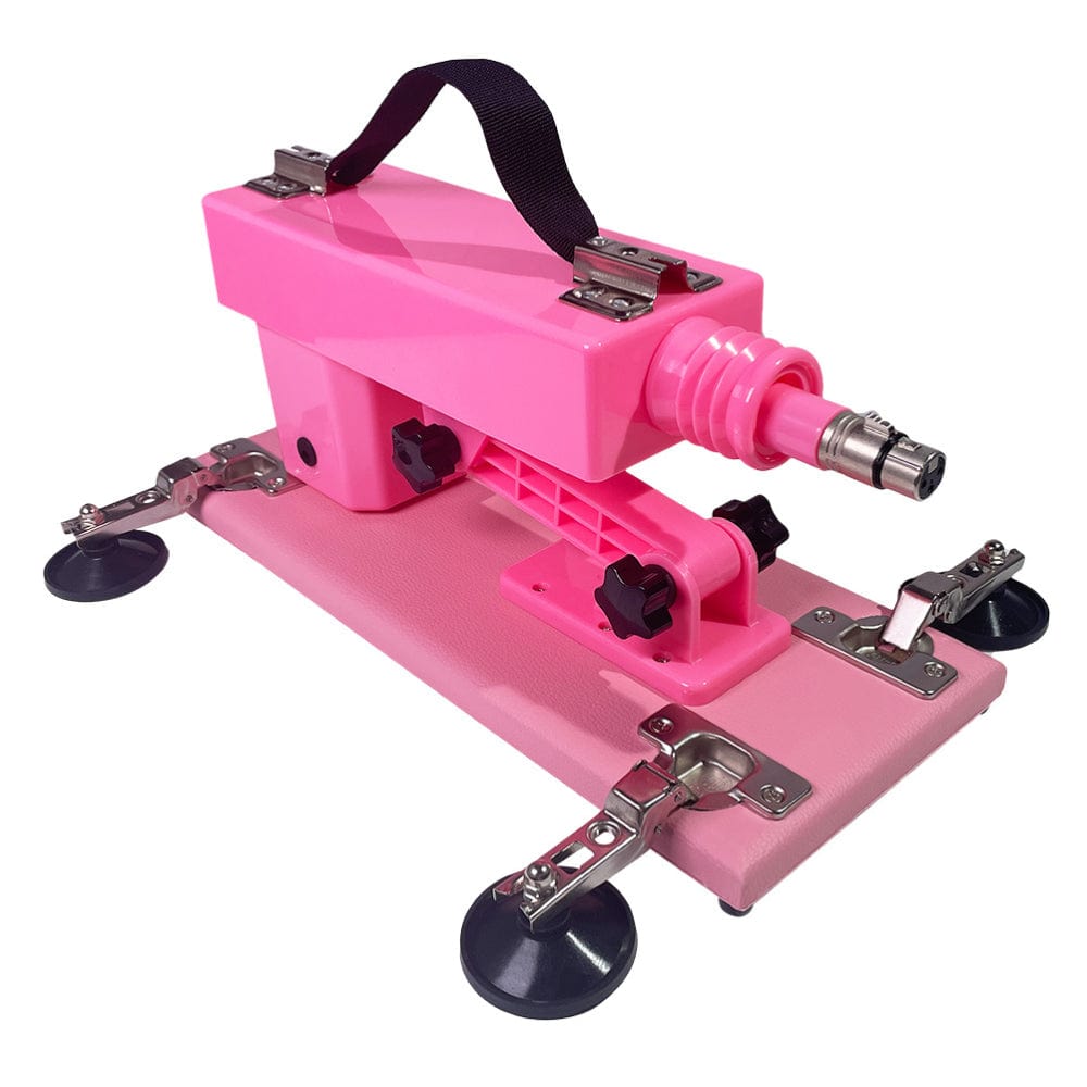 Automatic Sex Machine Gun Pink Portable Vibrator Attachments UK Plug - Spanksy