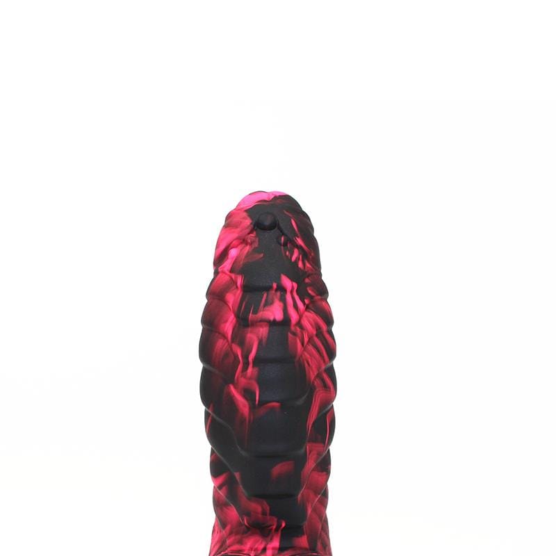Strap On Dildo Silicone Dildo Red & Black - Spanksy