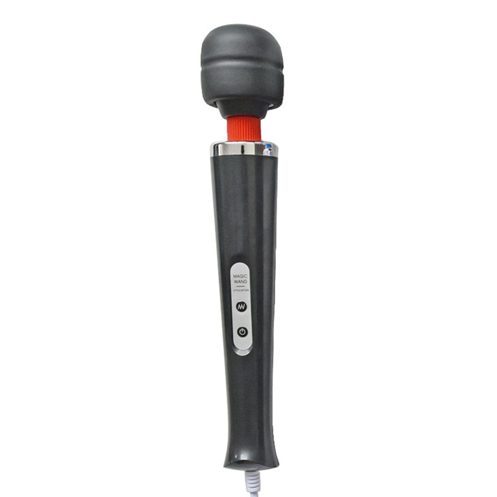 Spanksy Wand Vibrator Massager 10 Speed Black UK Mains Plug - Spanksy