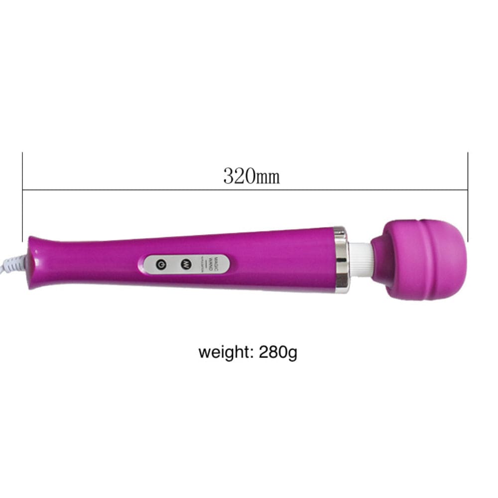 Spanksy Wand Vibrators Spanksy Wand Vibrator Massager 10 Speed Purple UK Mains Plug