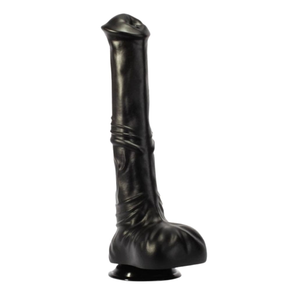 Fantasy Alien Huge Black Dildo Girthy Size 12.4 Inches - Spanksy