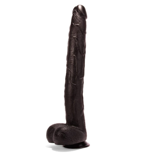 Marcus' Cock Huge Black Dildo Sex Toy 17 Inches Girthy Size - Spanksy