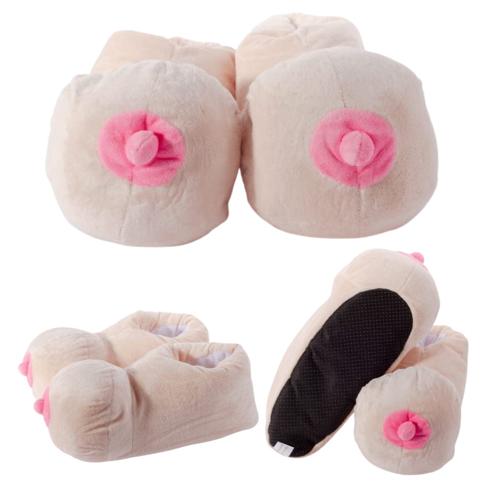 Boobs Slippers Adult Novelty UK Size 7-9 - Spanksy