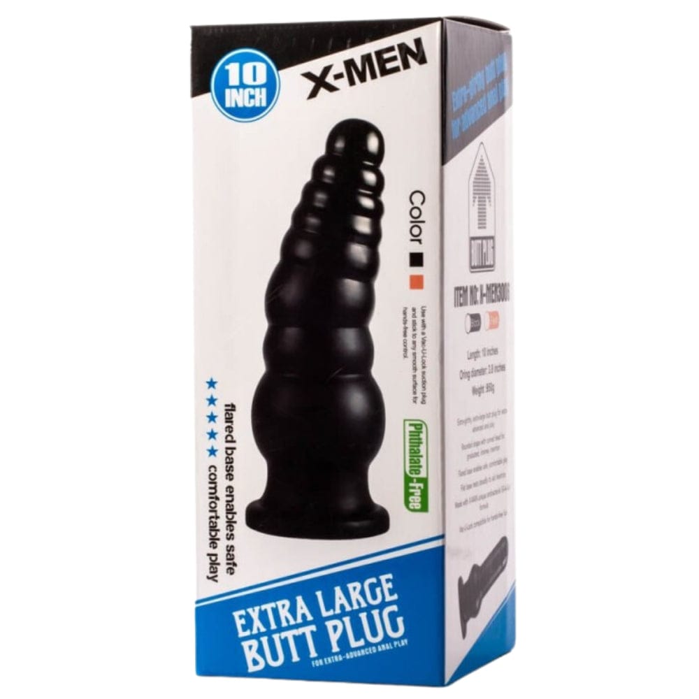 Fantasy Big Black Anal Butt Plug Thick Tentacle Dildo Anal 10 Inch - Spanksy