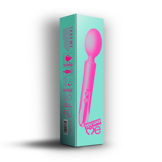 You Love Me Wand Vibrators You Love Me Take Me Wand Vibrator Pink - Multiple Vibration Modes