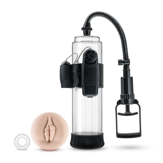 Performance XV4 Enhancement Vibrating Penis Pump Realistic Pussy Sleeve - Spanksy