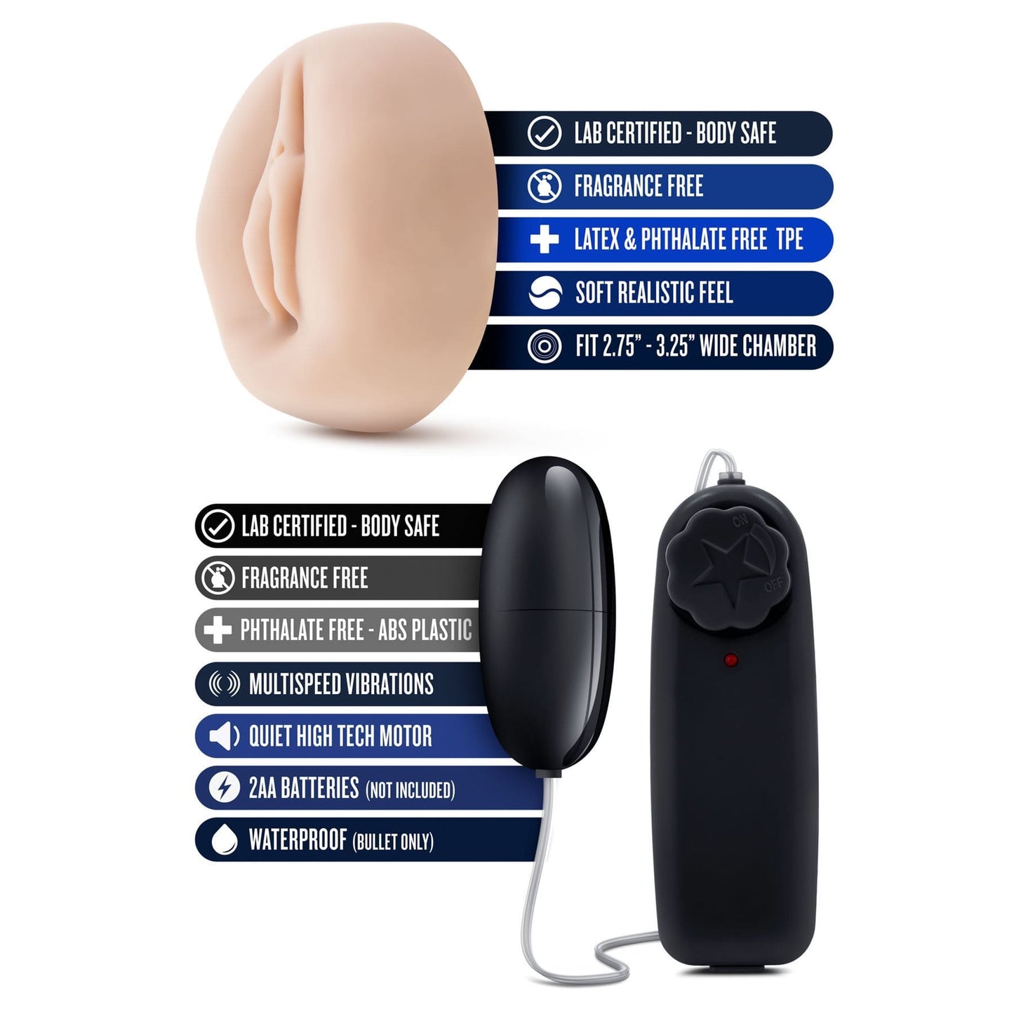 Performance XV4 Enhancement Vibrating Penis Pump Realistic Pussy Sleeve - Spanksy