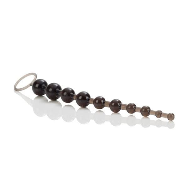 California Exotics Anal Beads X-10 Anal Butt Beads Graduated Toy in Black