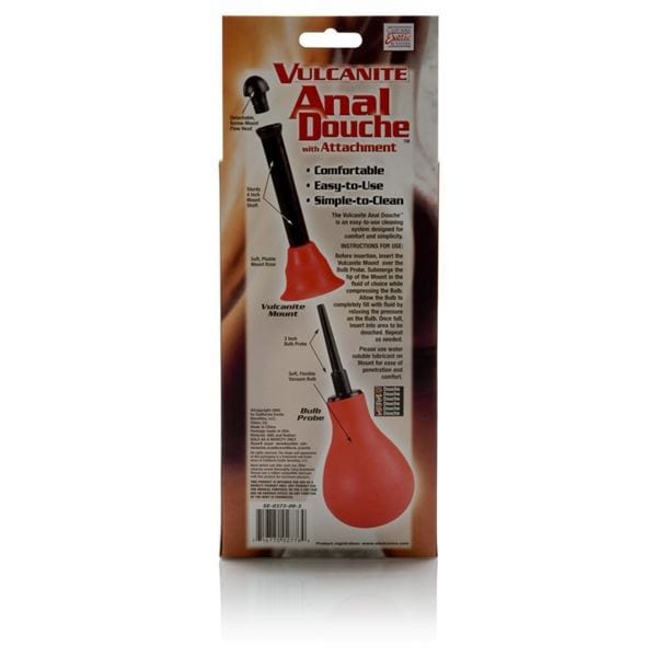 Unisex Vulcanite Douche Anal Vaginal Enema Colonic - Spanksy
