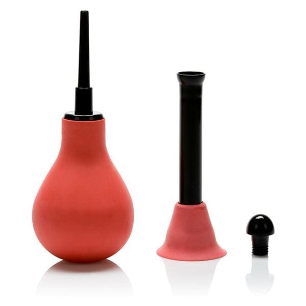 Unisex Vulcanite Douche Anal Vaginal Enema Colonic - Spanksy