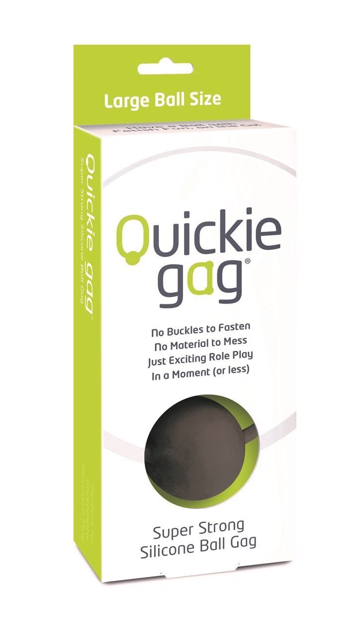 Quickie Gag Large Ball - Black - Spanksy