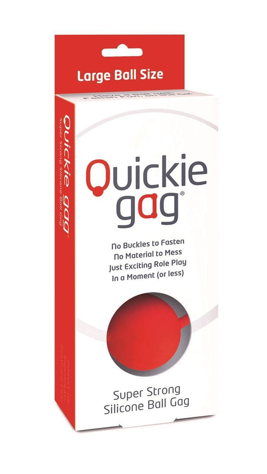 Quickie Gag Large Ball - Red - Spanksy