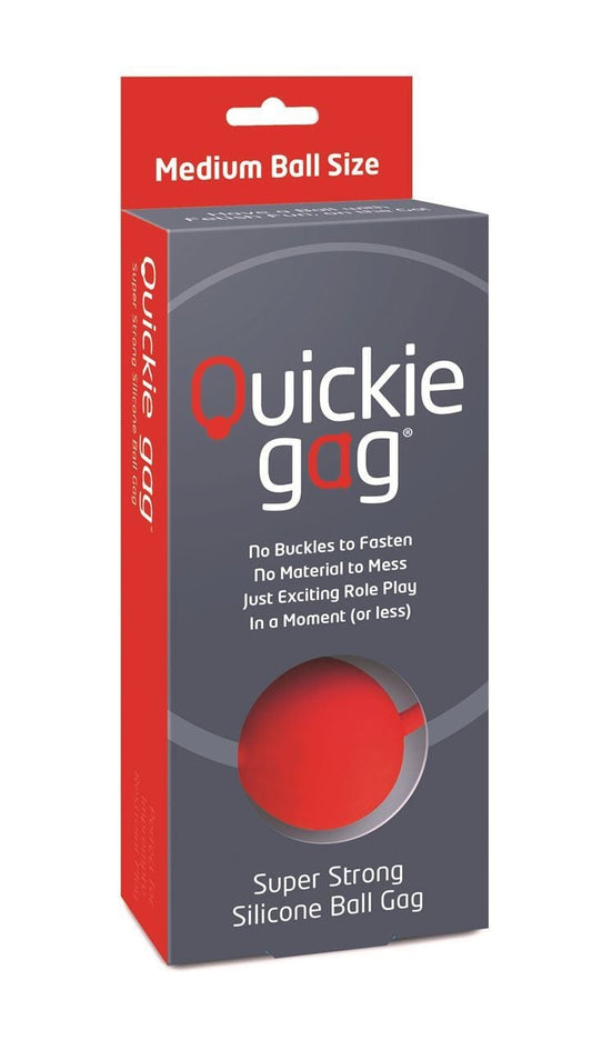 Quickie Gag Medium Ball - Red - Spanksy