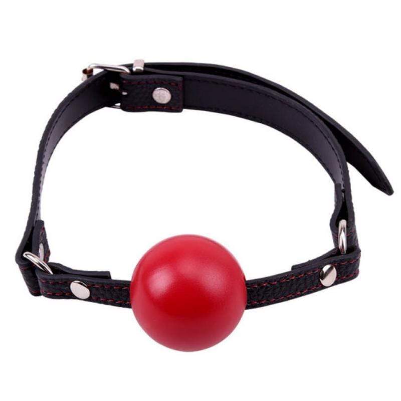 Ball Gag Fetish Red Adjustable BDSM Premium Quality - Spanksy