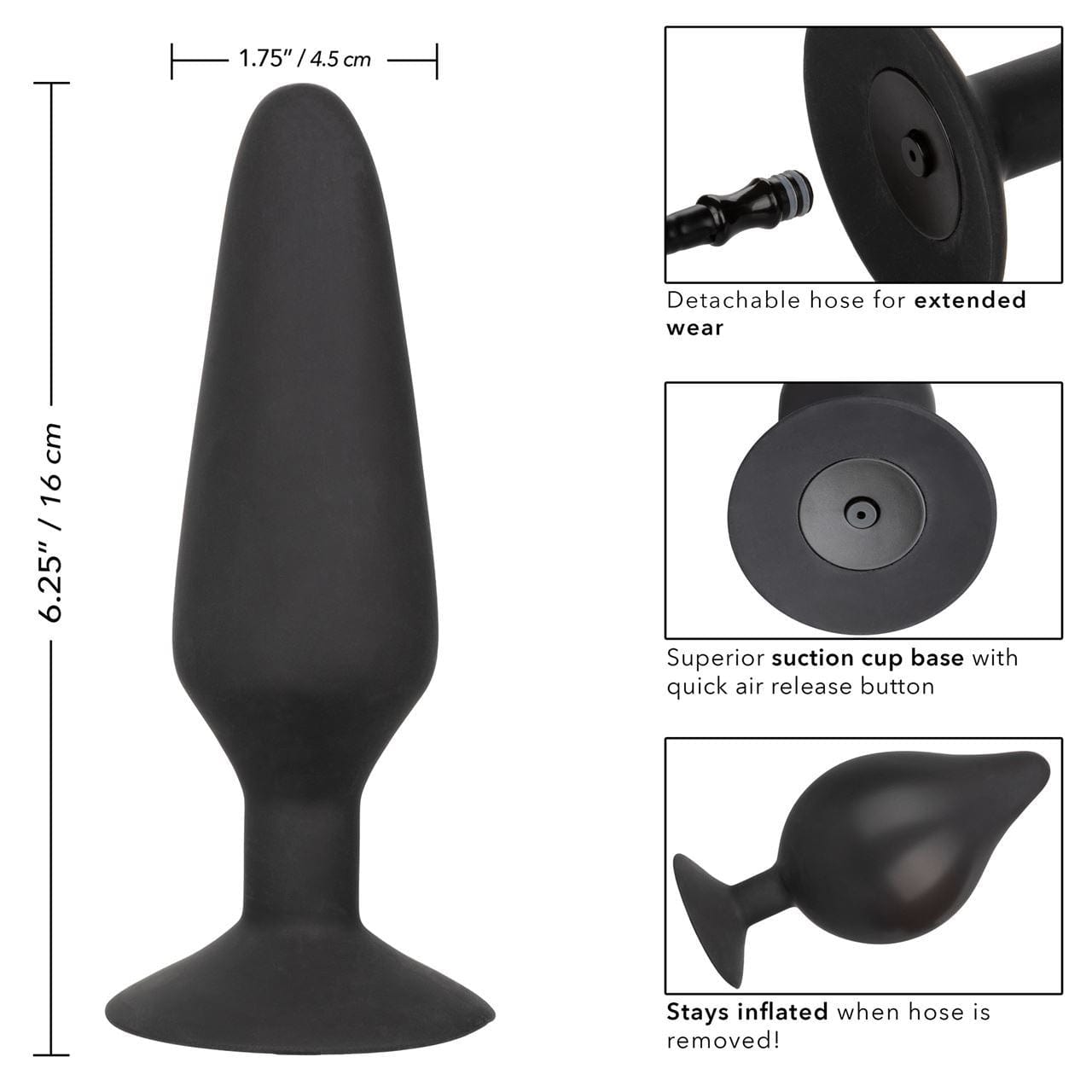 COLT XXXL Pumper Plug with Detachable Hose - Spanksy