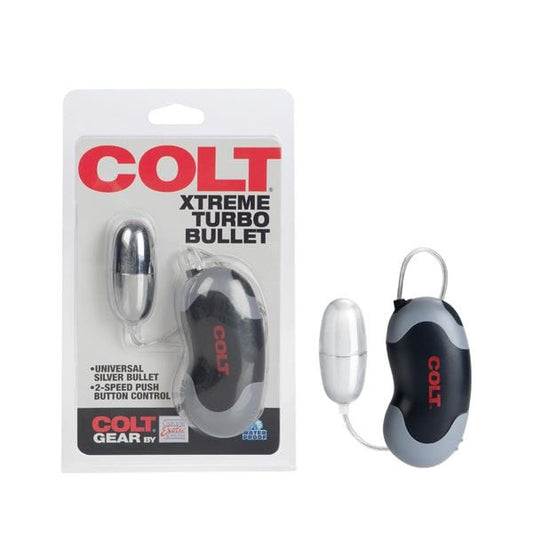 COLT Extreme Turbo Bullet Mini Vibrator Massager Silver - Spanksy