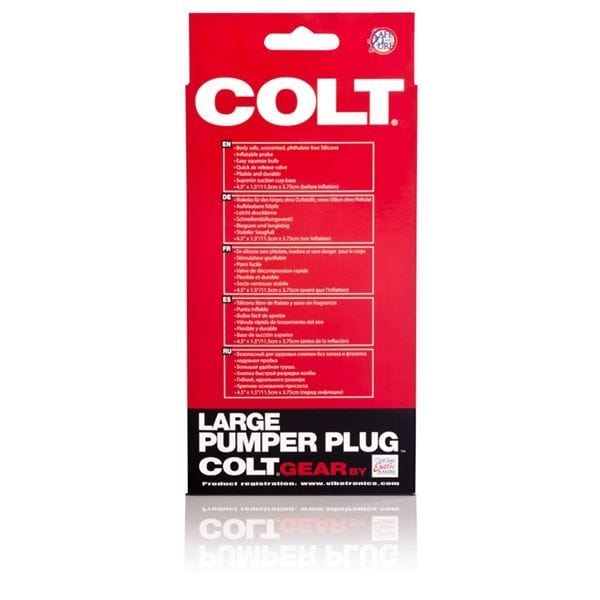 Colt Range Butt Plugs COLT Large Pumper Inflatable Anal Butt Plug Black