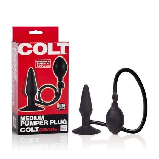 COLT Medium Pumper Inflatable Anal Butt Plug Black - Spanksy