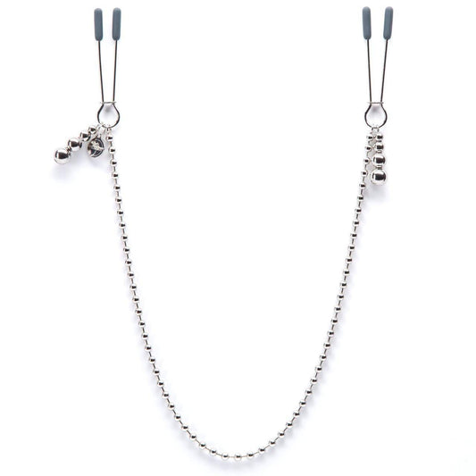 Fifty Shades Darker At My Mercy Beaded Chain Nipple Clamps - Spanksy