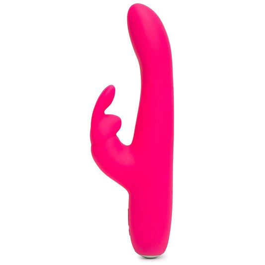 Happy Rabbit Slimline Curve USB Rechargeable Rabbit Vibrator Pink - Spanksy