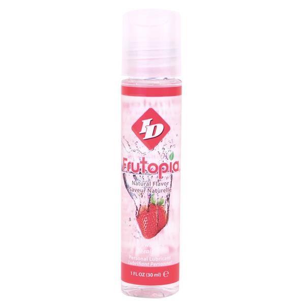 ID Frutopia 1 fl oz Pocket Bottle Strawberry Water Based Flavoured Lubricant - Spanksy
