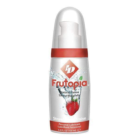 ID Frutopia Pump Strawberry 100ml/ 3.4 fl oz Water Based Flavoured Lubricant - Spanksy