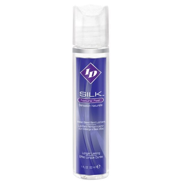ID Silk Water Based Lubricant For Long Lasting & Natural Play 1 floz Travel Size - Spanksy
