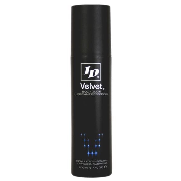 ID Velvet Silicone Based Lubricant Clear and Odourless In 200ml Bottle - Spanksy