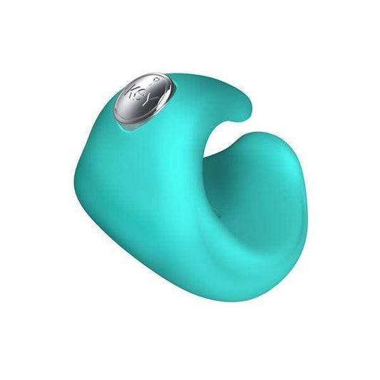 Key by Jopen Pyxis Silicone Finger Massager Vibrator Blue - Spanksy
