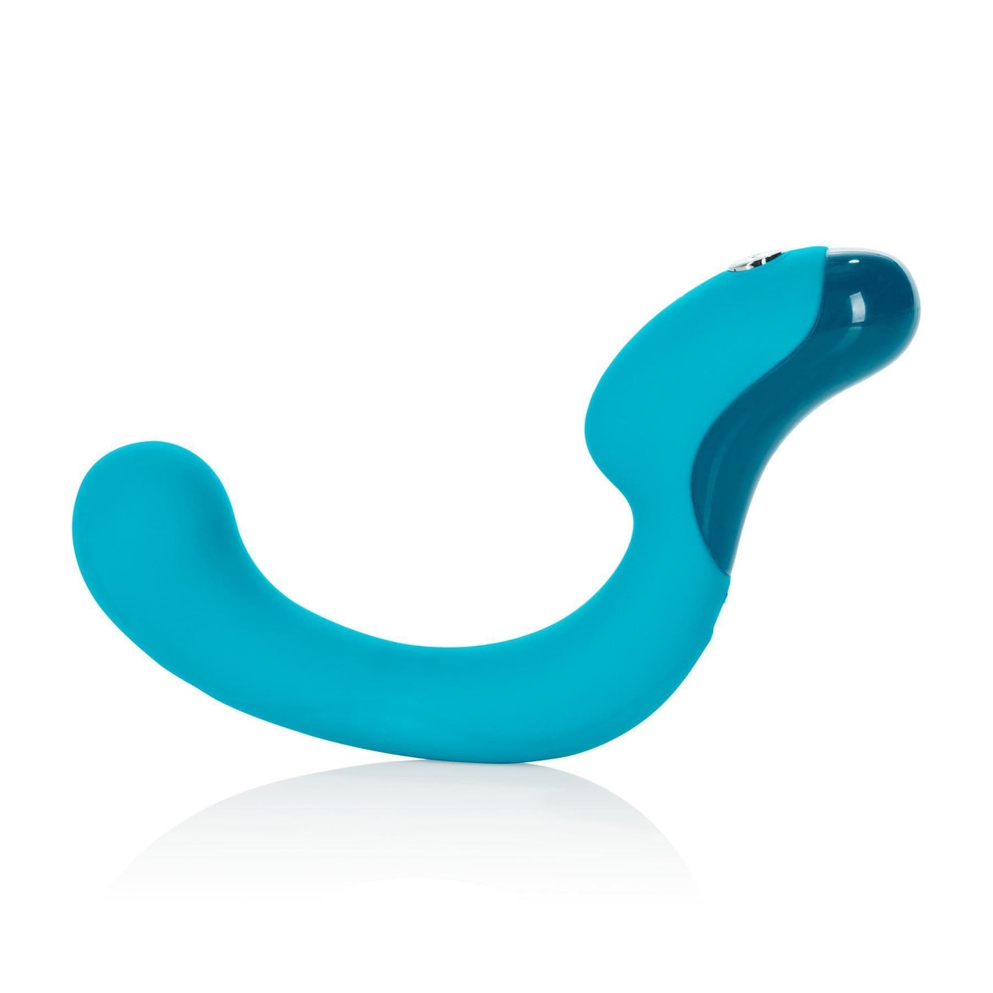 Key by Jopen Skye Rechargeable Ergonomic 'G' Wand G Spot Silicone Vibrator Massager Blue - Spanksy